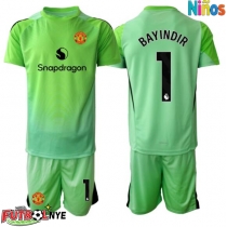 Camiseta Manchester United Altay Bayindir #1 Portero Tercera Equipación para niños 2025-26 manga corta (+ pantalones cortos)